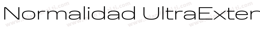 Normalidad UltraExtended Regular Re字体转换